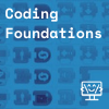 icon that says coding foundations and coder kids